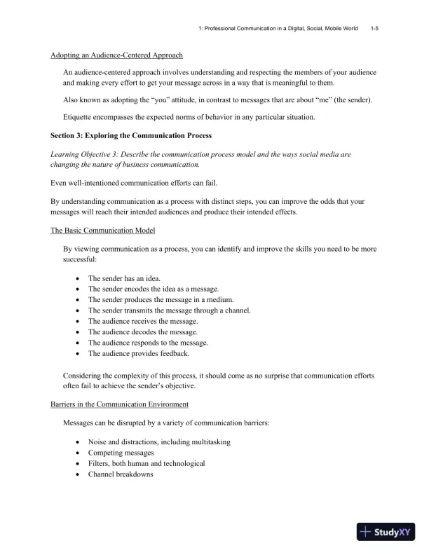 Excellence in Business Communication, 12th Edition Class Notes - Page 9 preview image