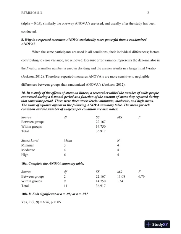 BTM8106-8-3 Jackson, Even-Numbered Chapter Exercises - Page 3 preview image