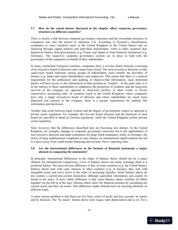 Solution Manual for Comparative International Accounting, 13th Edition - Page 13 preview image