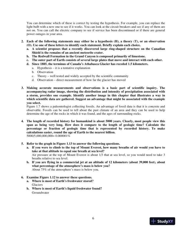 Solution Manual For Earth Science, 14th Edition - Page 7 preview image