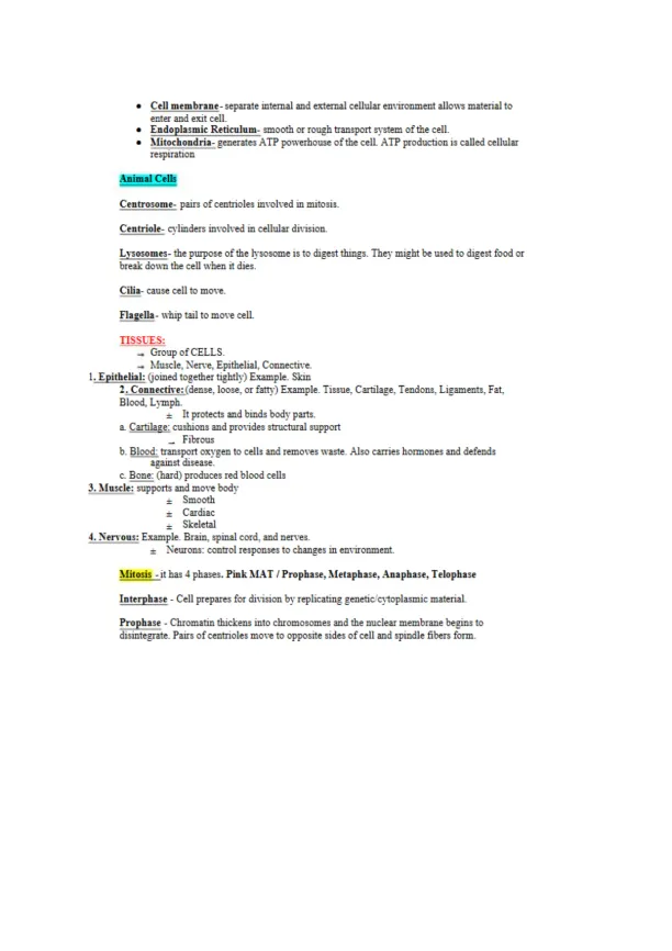 Understanding Human Anatomy Cells, Tissues, and Or - Page 2 preview image