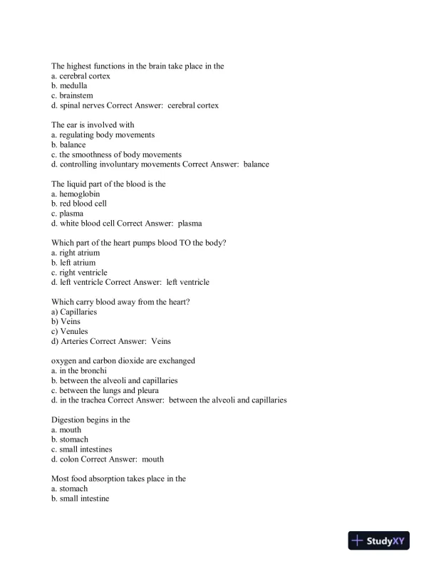 Aide Testing Pharmacology Practice Exam With Answers (315 Solved Questions) - Page 11 preview image