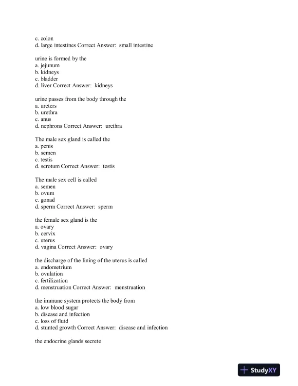 Aide Testing Pharmacology Practice Exam With Answers (315 Solved Questions) - Page 12 preview image