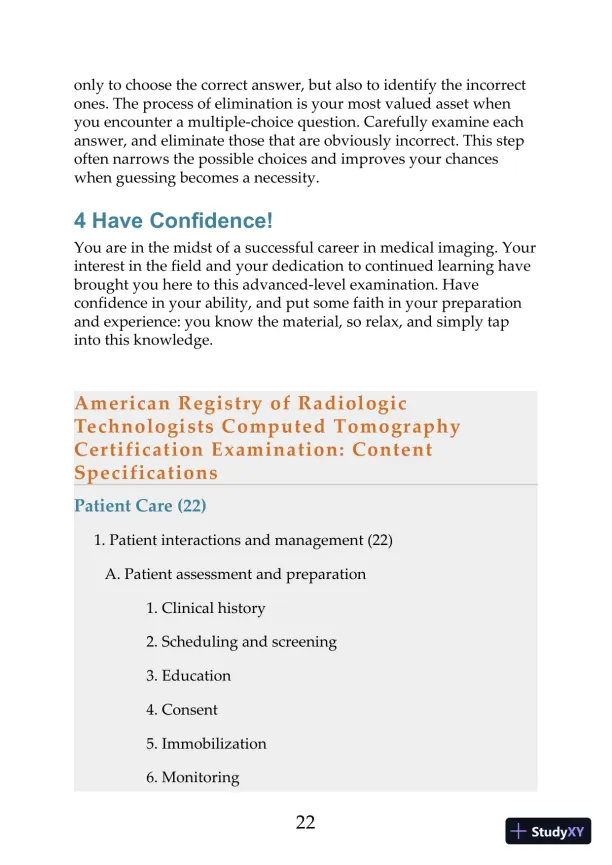 Mosbys Exam Review for Computed Tomography 3rd Edition (2019) - Page 23 preview image