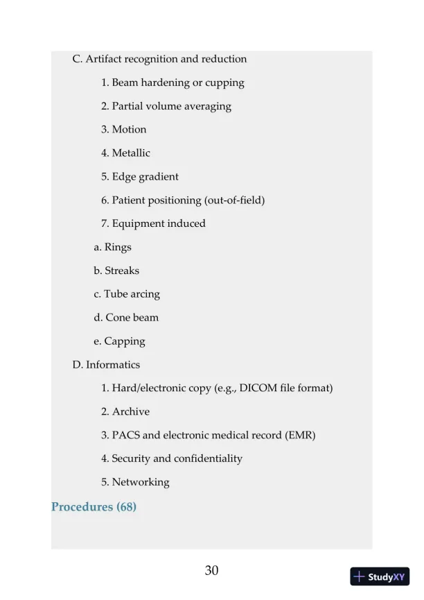 Mosbys Exam Review for Computed Tomography 3rd Edition (2019) - Page 31 preview image