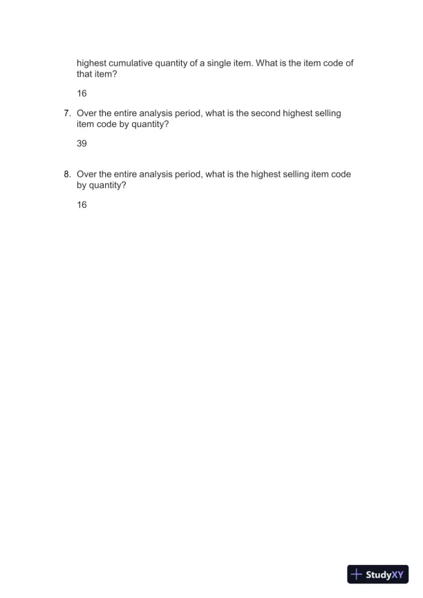2024 Wall Street Excel Crash Course Exam Course Exam With Answers (50 Solved Questions) - Page 3 preview image