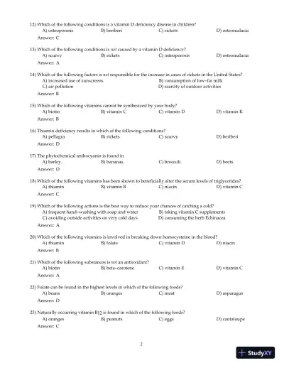 Nutrition And You, 4th Edition Test Bank - Page 22 preview image