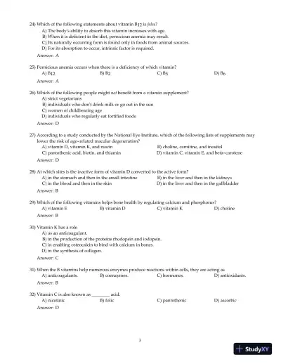 Nutrition And You, 4th Edition Test Bank - Page 23 preview image