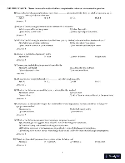 Nutrition And You, 4th Edition Test Bank - Page 29 preview image