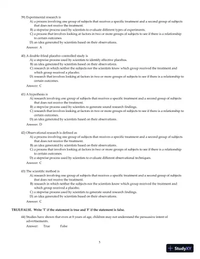 Nutrition And You, 4th Edition Test Bank - Page 6 preview image