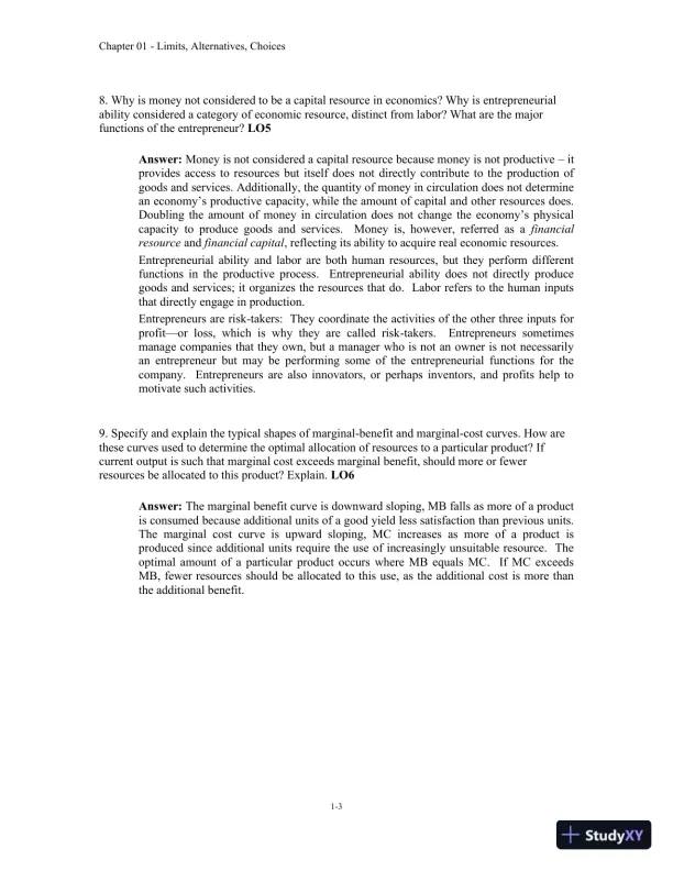 Economics: Principles, Problems, and Policies (McGraw-Hill Series in Economics) 20th Edition Solution Manual - Page 4 preview image