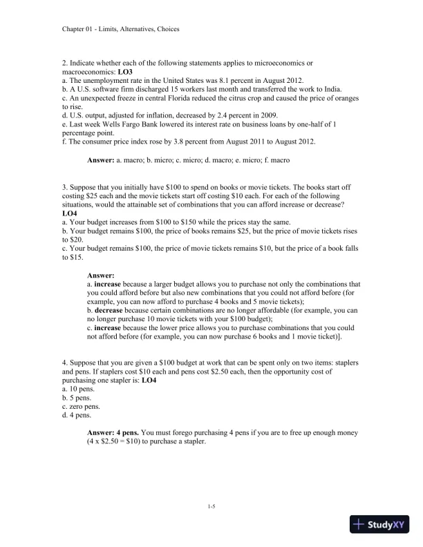 Economics: Principles, Problems, and Policies (McGraw-Hill Series in Economics) 20th Edition Solution Manual - Page 6 preview image