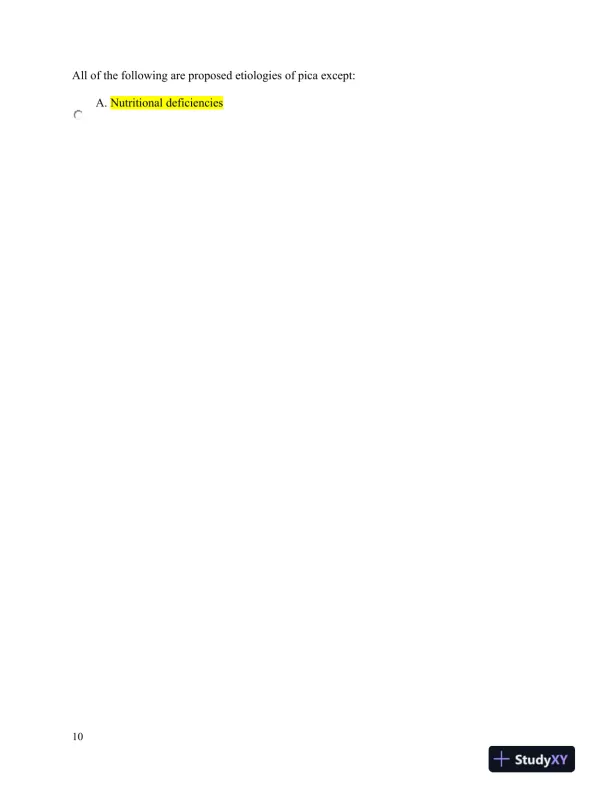 NURS6660 Walden University Psychology Final Exam With Answers (75 Solved Questions) - Page 11 preview image