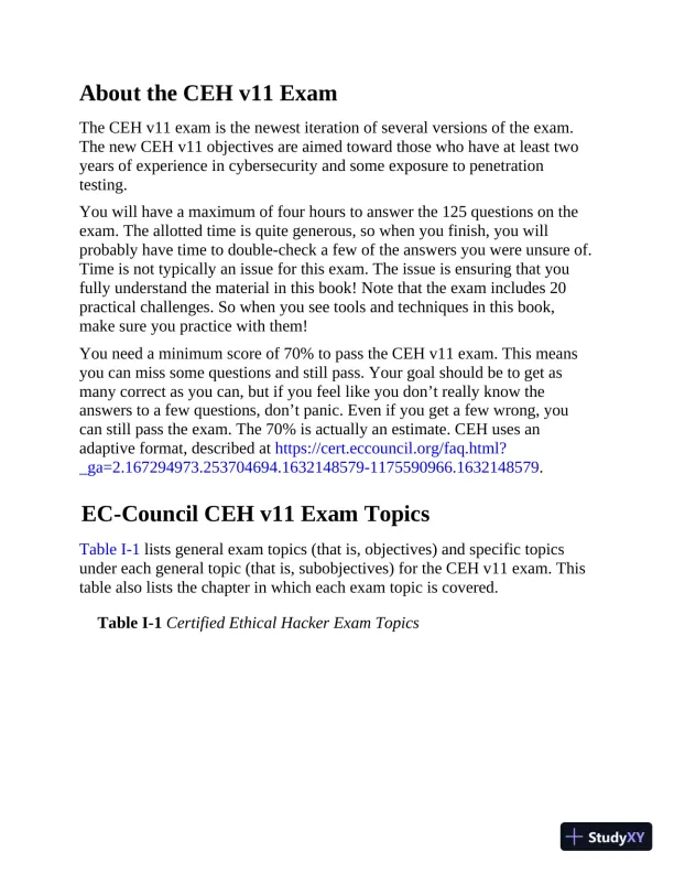 Certified Ethical Hacker CEH Exam Cram (2022) - Page 19 preview image