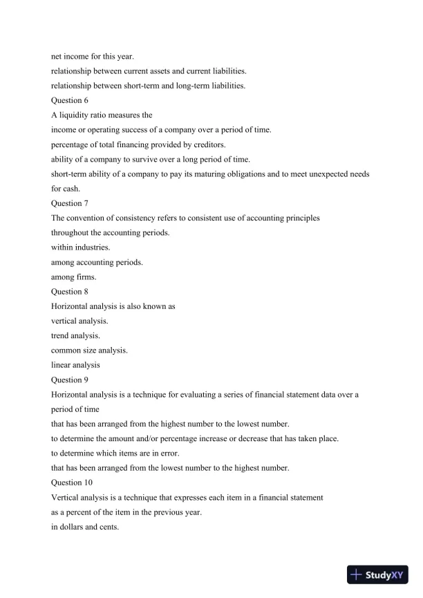 ACC 561: MANAGERIAL ACCOUNTING FINAL EXAM - Page 3 preview image