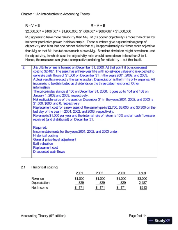 Solution Manual for Accounting Theory: Conceptual Issues in a Political and Economic Environment, 9th Edition - Page 10 preview image