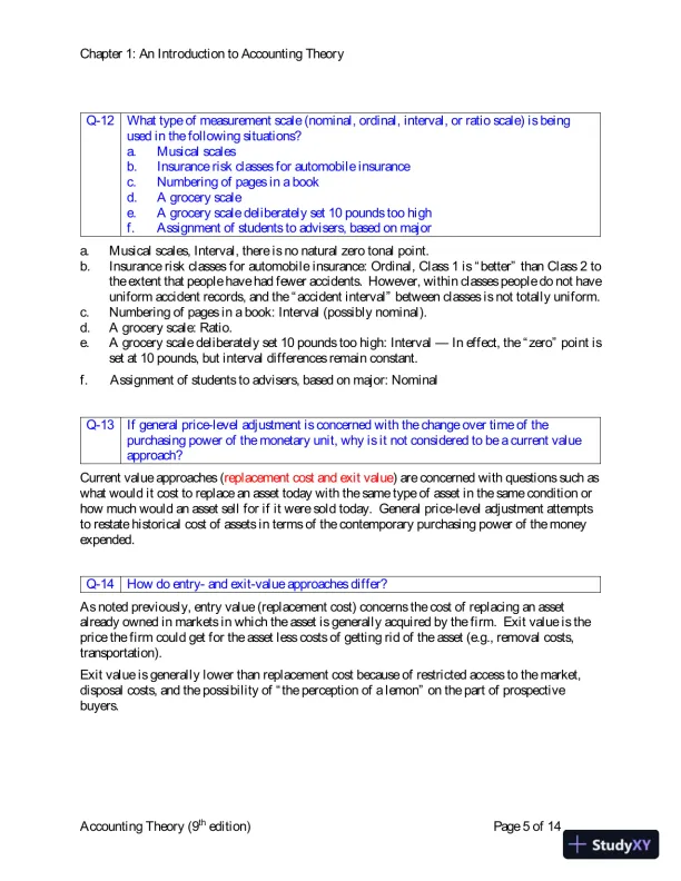 Solution Manual for Accounting Theory: Conceptual Issues in a Political and Economic Environment, 9th Edition - Page 6 preview image