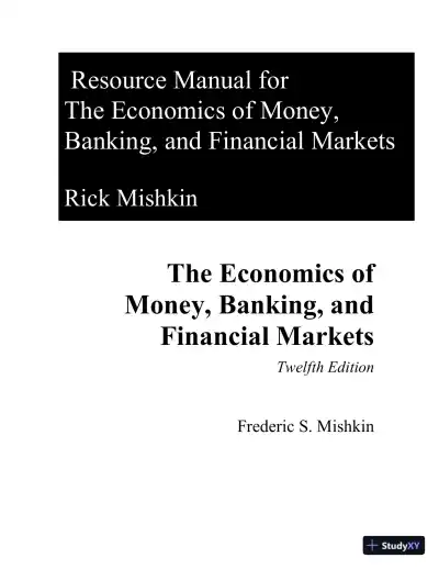 Solution Manual for The Economics of Money, Banking and Financial Markets, 12th Edition - Page 1 preview image