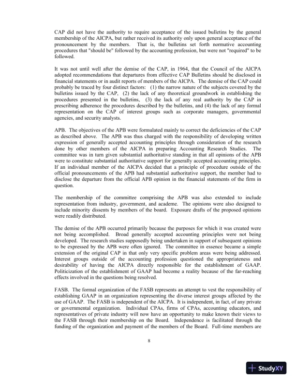 Financial Accounting Theory And Analysis: Text And Cases, 10th Edition Solution Manual - Page 8 preview image