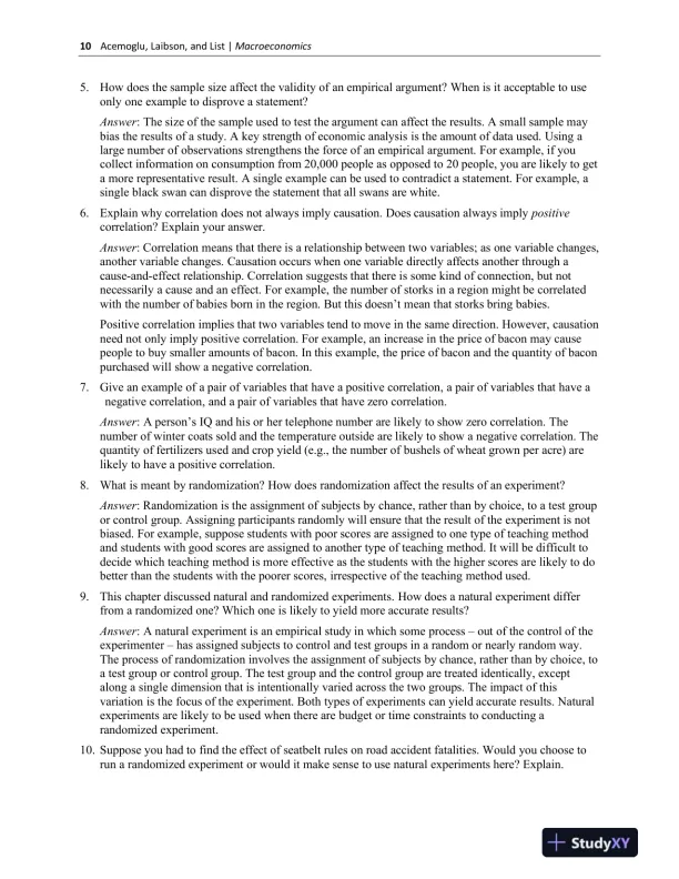 Solution Manual for Economics, 1st Edition - Page 12 preview image