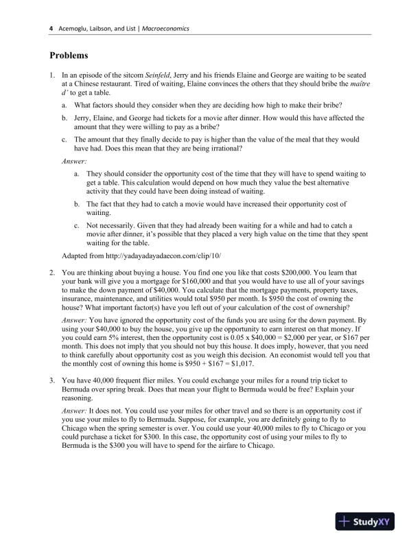 Solution Manual for Economics, 1st Edition - Page 7 preview image