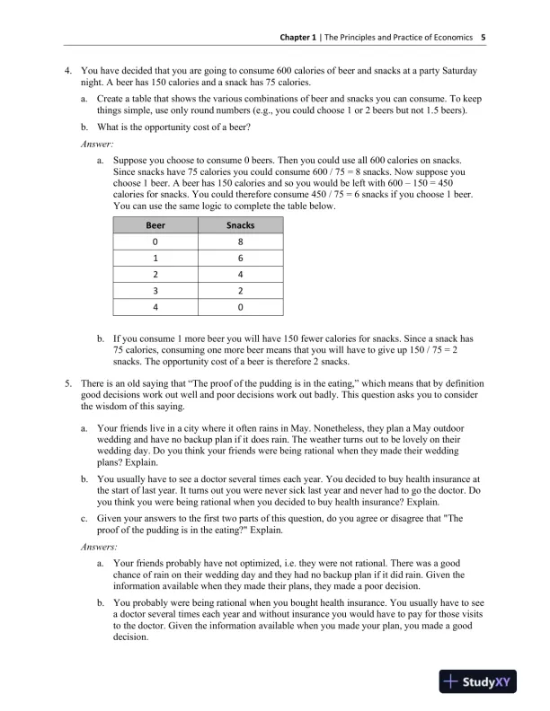 Solution Manual for Economics, 1st Edition - Page 8 preview image