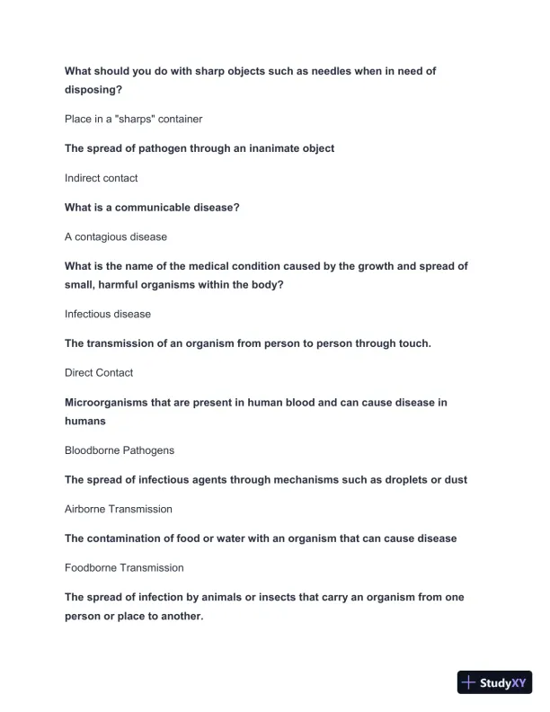 West Coast EMT Block 1 Practice Exam with Answers (190 Solved Questions) - Page 3 preview image