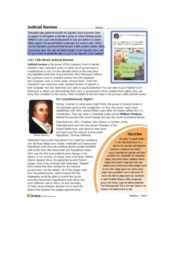 Understanding Judicial Review - Page 1 preview image