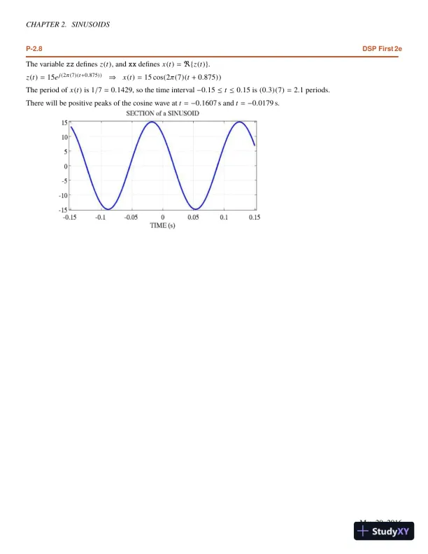 DSP First 2nd Edition Solution Manual - Page 10 preview image