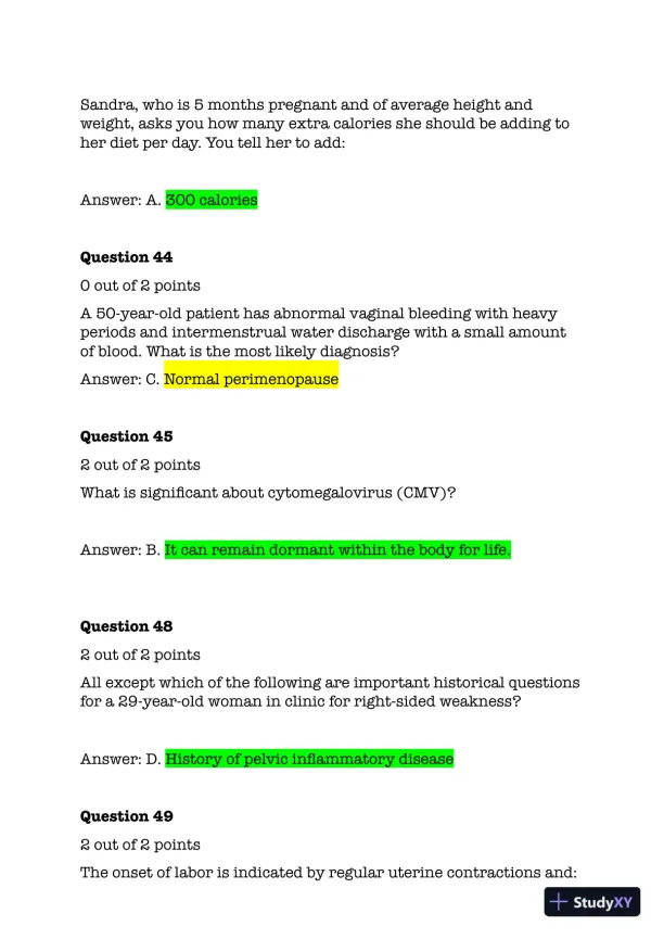 NURS6551 Cardiovascular Final Exam Test bank With Answers (51 Solved Questions) - Page 15 preview image