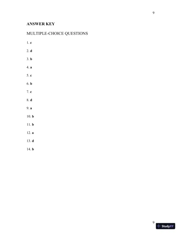 Test Bank For Womens Gynecologic Health, 3rd Edition - Page 10 preview image