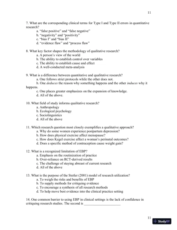 Test Bank For Womens Gynecologic Health, 3rd Edition - Page 12 preview image