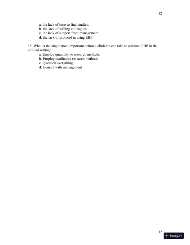 Test Bank For Womens Gynecologic Health, 3rd Edition - Page 13 preview image