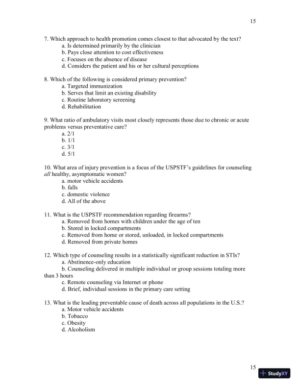 Test Bank For Womens Gynecologic Health, 3rd Edition - Page 16 preview image