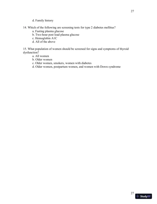 Test Bank For Womens Gynecologic Health, 3rd Edition - Page 28 preview image