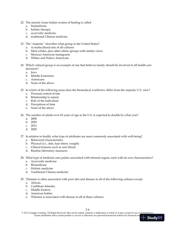 Food and Culture 6th Edition Test Bank - Page 14 preview image