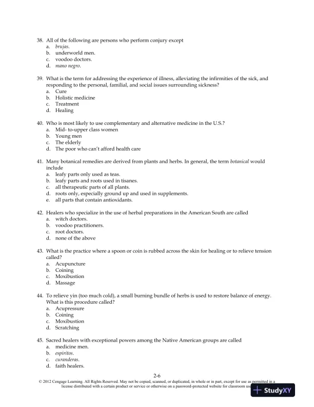 Food and Culture 6th Edition Test Bank - Page 16 preview image