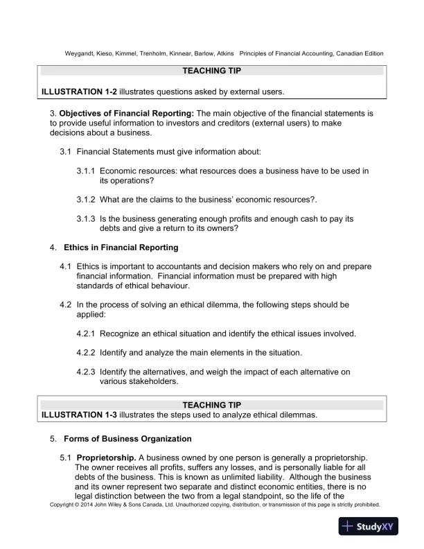 Lecture Notes for Principles of Financial Accounting, Canadian Edition - Page 4 preview image