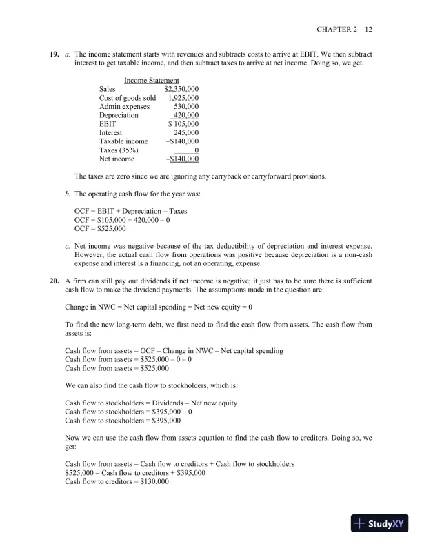 Essentials of Corporate Finance (Mcgraw-hill/Irwin Series in Finance, Insurance, and Real Estate) 9th Edition Solution Manual - Page 14 preview image