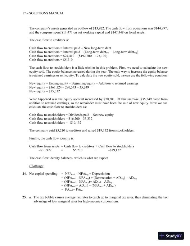 Essentials of Corporate Finance (Mcgraw-hill/Irwin Series in Finance, Insurance, and Real Estate) 9th Edition Solution Manual - Page 19 preview image