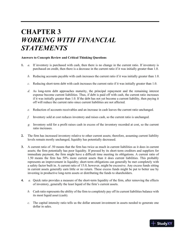 Essentials of Corporate Finance (Mcgraw-hill/Irwin Series in Finance, Insurance, and Real Estate) 9th Edition Solution Manual - Page 21 preview image