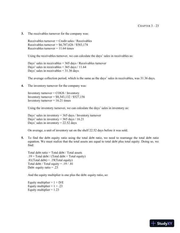 Essentials of Corporate Finance (Mcgraw-hill/Irwin Series in Finance, Insurance, and Real Estate) 9th Edition Solution Manual - Page 25 preview image