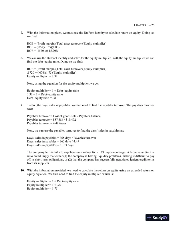 Essentials of Corporate Finance (Mcgraw-hill/Irwin Series in Finance, Insurance, and Real Estate) 9th Edition Solution Manual - Page 27 preview image