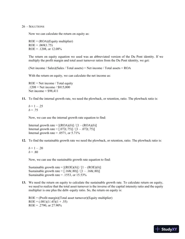Essentials of Corporate Finance (Mcgraw-hill/Irwin Series in Finance, Insurance, and Real Estate) 9th Edition Solution Manual - Page 28 preview image