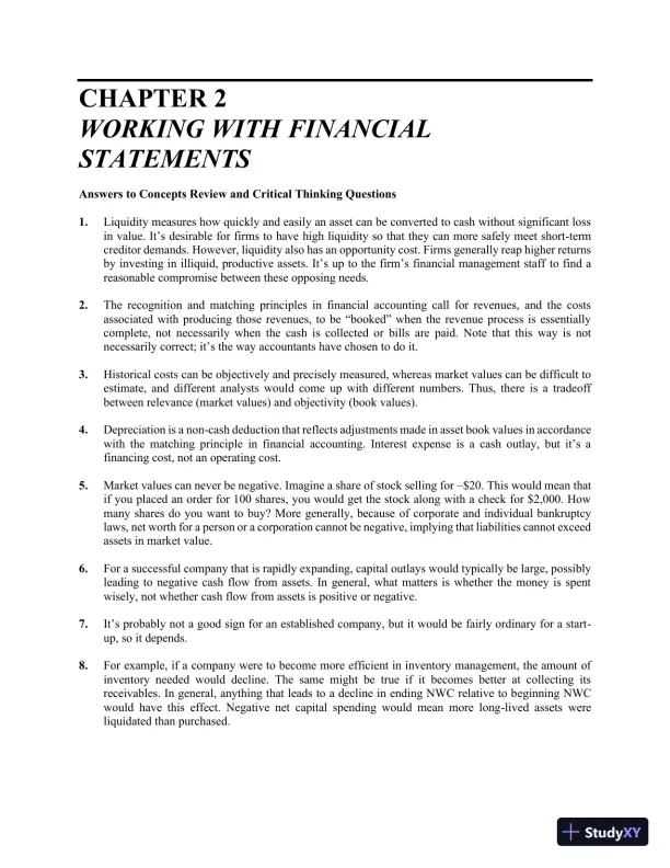 Essentials of Corporate Finance (Mcgraw-hill/Irwin Series in Finance, Insurance, and Real Estate) 9th Edition Solution Manual - Page 6 preview image