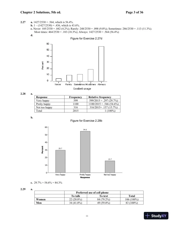 Solution Manual For Mind On Statistics, 5th Edition - Page 12 preview image