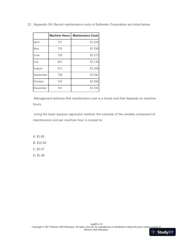 Managerial Accounting for Managers 4th Edition Test Bank - Page 11 preview image