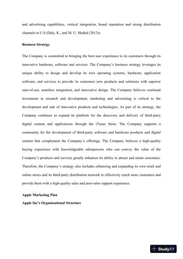 Organizational Assessment of Apple Inc.: Structure, Strategy, and Ethical Considerations - Page 4 preview image