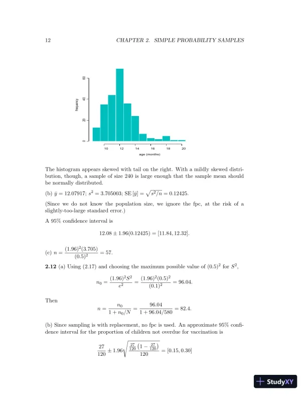 Sampling: Design and Analysis, 2nd Edition Solution Manual - Page 13 preview image