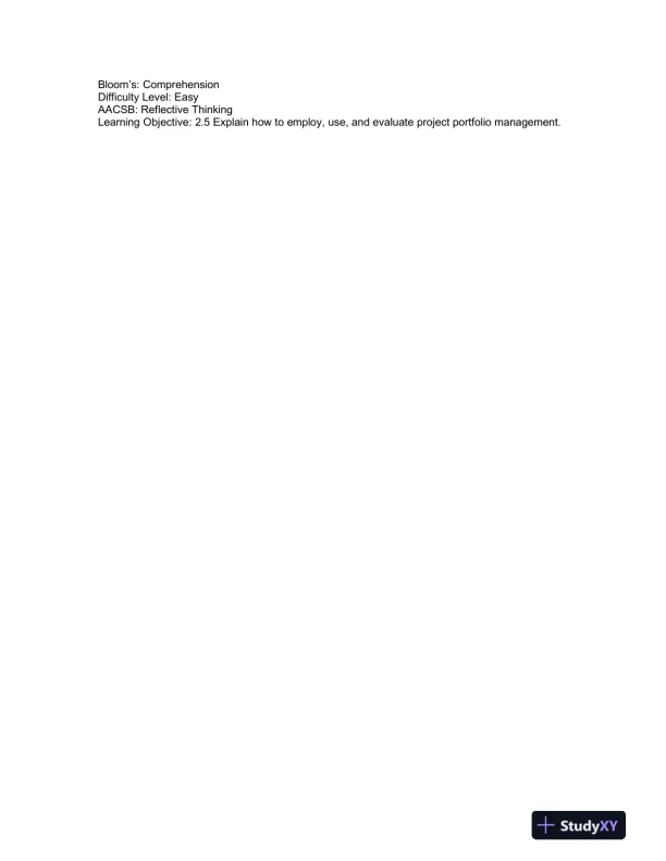 Solution Manual For Project Management: A Managerial Approach, 8th Edition - Page 13 preview image